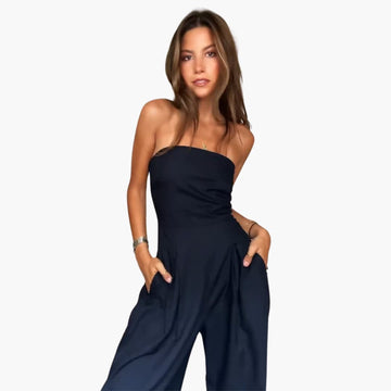 Abigail | Backless Loose Leg Jumpsuit