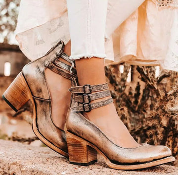 Elara | Vintage Leather Pumps