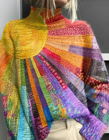 Ada | Colorful and cheerful turtleneck sweater
