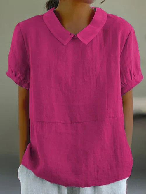 Amalie | Relaxed Fit Collared Top