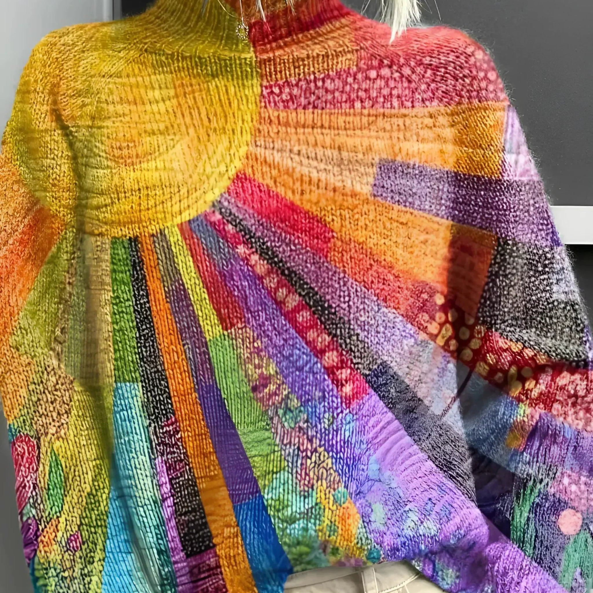 Ada | Colorful and cheerful turtleneck sweater