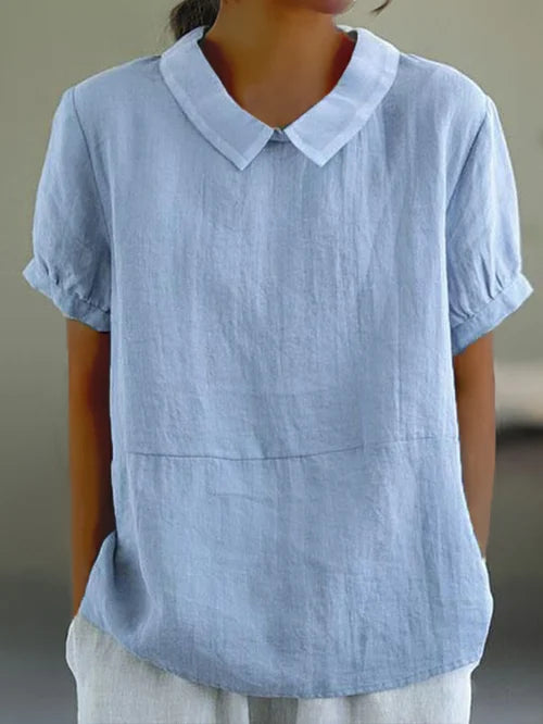Amalie | Relaxed Fit Collared Top